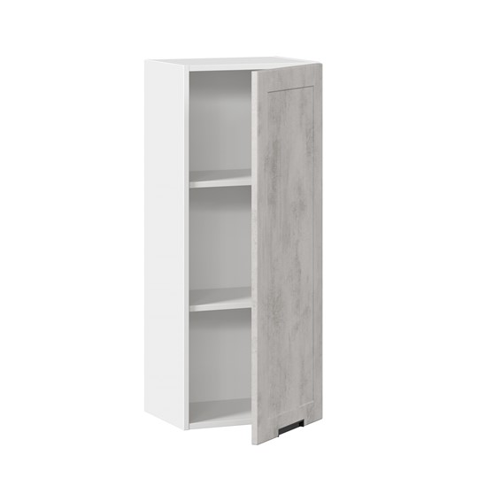 Кухонный шкаф 400 высокий Джамис ЛД 296.420.000.025, Белый/Белый камень в Перми - изображение 1