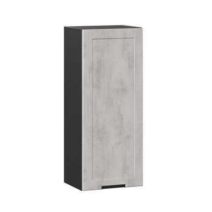 Шкаф кухонный 400 высокий Джамис ЛД 296.420.000.067, Чёрный/Белый камень в Перми - изображение