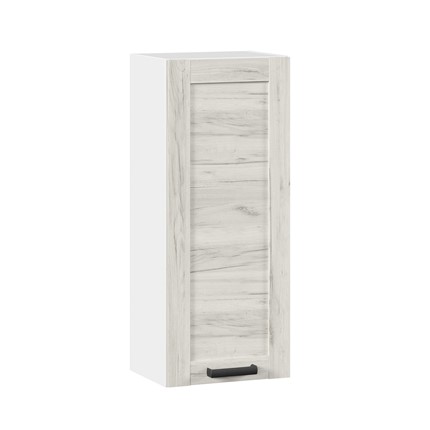 Шкаф настенный 400 высокий Винченца ЛД 234.420.000.035, Белый/Дуб Крафт белый в Перми - изображение