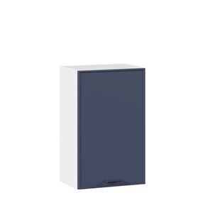 Кухонный навесной шкаф 450 Индиго ЛД 298.330.000.103, Белый/Тёмно-синий в Перми - предосмотр