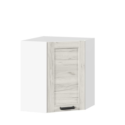 Шкаф настенный 600 угловой Винченца ЛД 234.610.000.041, Белый/Дуб Крафт белый в Перми - изображение