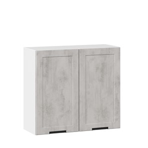 Навесной кухонный шкаф 800 Джамис ЛД 296.360.000.022, Белый/Белый камень в Перми - предосмотр