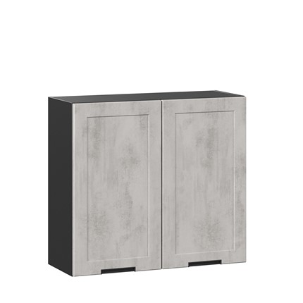 Кухонный шкаф 800 Джамис ЛД 296.360.000.064, Чёрный/Белый камень в Перми - изображение