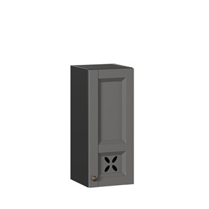 Навесной кухонный шкаф Амели-3 300 ЛД 299.310.000.022, Черный/Оникс серый в Березниках