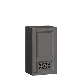 Настенный шкаф Амели-3 400 ЛД 299.320.000.025, Черный/Оникс серый в Перми