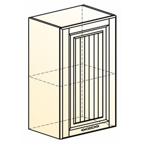 Навесной кухонный шкаф Бавария L450 H720 (1 дв. гл.) в Перми - предосмотр