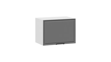 Навесной шкаф Белладжио 1В5Г (Белый, Софт графит) в Перми