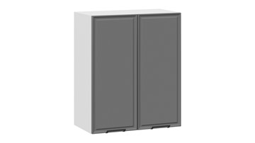 Навесной кухонный шкаф Белладжио 1В6 (Белый, Софт графит) в Перми