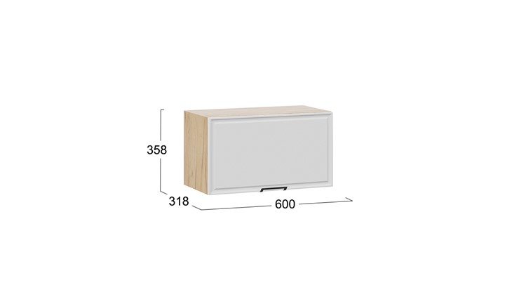 Шкаф кухонный Белладжио 1В6Г (Дуб Крафт золотой, Фон белый) в Перми - изображение 2