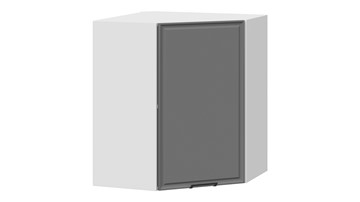 Настенный шкаф Белладжио 1В6У (Белый, Софт графит) в Перми