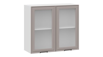 Кухонный шкаф Белладжио 1В8С (Белый, Софт капучино) в Перми - предосмотр
