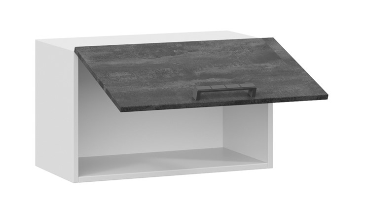 Шкаф кухонный Детройт 1В6Г (Белый/Угольный Камень) в Перми - изображение 1