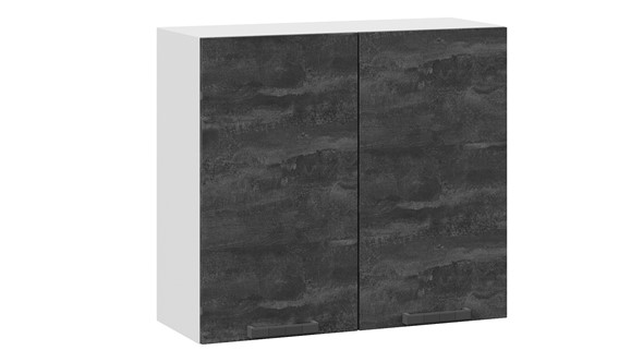 Навесной кухонный шкаф Детройт 1В8 (Белый/Угольный Камень) в Перми - изображение