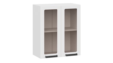 Кухонный шкаф Детройт исп. 2 1В6С (Белый/Белый глянец) в Перми - предосмотр