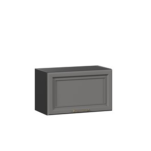 Кухонный навесной шкаф Джелатто 600 горизонтальный ЛД 241.710.000.161, Черный/Оникс серый в Перми - предосмотр