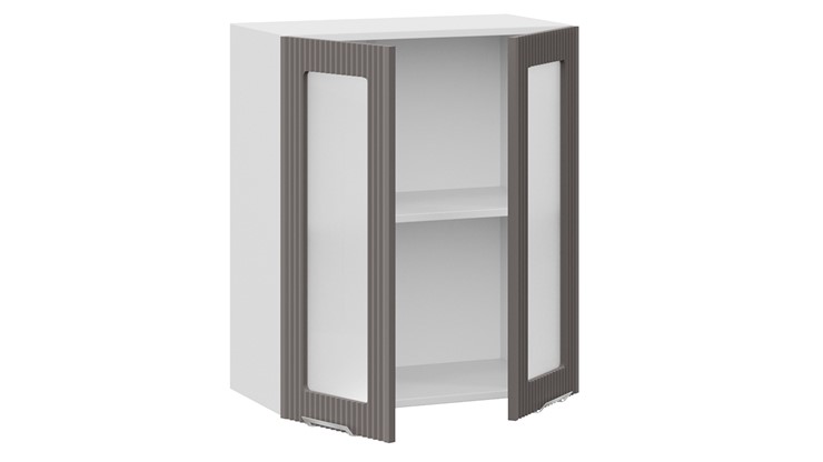 Кухонный навесной шкаф Кимберли 1В6С (Белый, Муссон) в Перми - изображение 1