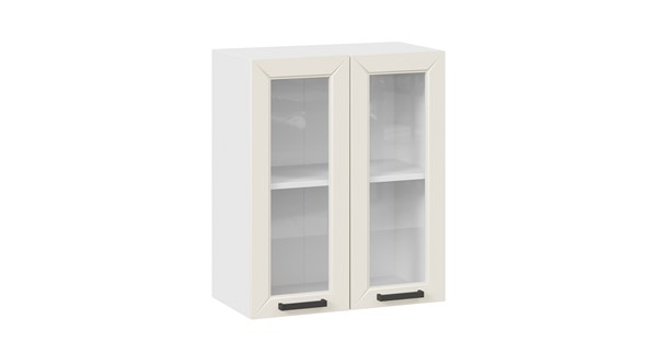 Шкаф кухонный Лорас 1В6С (Белый/Холст брюле) в Перми - изображение