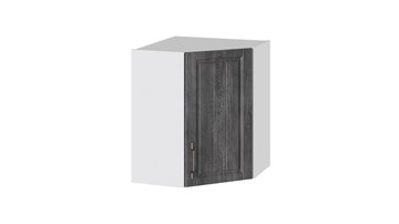 Шкаф на кухню Прованс (Белый глянец/Санторини темный) угловой ВУ45_72-(40)_1ДР в Кунгуре