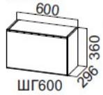Навесной шкаф Прованс ШГ600/360, фисташковый в Перми - изображение