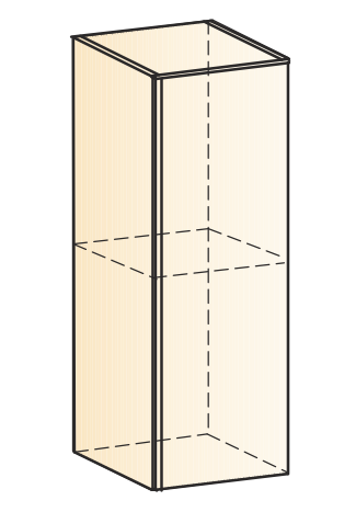 Шкаф кухонный Стоун L200 Н720 (1 дв. гл.) (белый/джелато софттач) в Перми - изображение 1