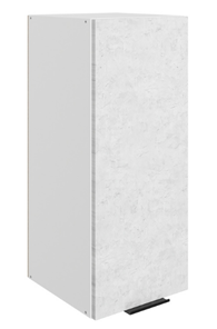 Шкаф кухонный Стоун L300 Н720 (1 дв. гл.) (белый/белая скала) в Перми