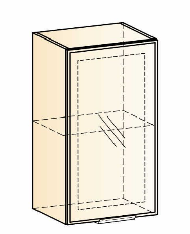Кухонный шкаф Стоун L400 Н720 (1 дв. рам.) в Перми - изображение 1