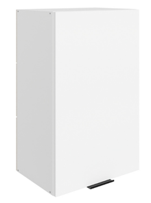 Кухонный навесной шкаф Стоун L450 Н720 (1 дв. гл.) (белый/джелато софттач) в Березниках