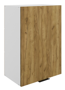 Кухонный навесной шкаф Стоун L500 Н720 (1 дв. гл.) (белый/акация светлая) в Перми - предосмотр