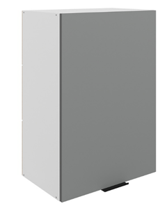 Шкаф настенный Стоун L500 Н720 (1 дв. гл.) (белый/оникс софттач) в Перми - предосмотр