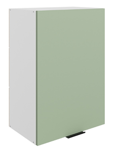 Навесной кухонный шкаф Стоун L500 Н720 (1 дв. гл.) (белый/полынь софттач) в Перми
