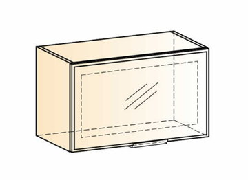 Навесной шкаф Стоун L600 Н360 (1 дв. рам.) в Перми - предосмотр 1