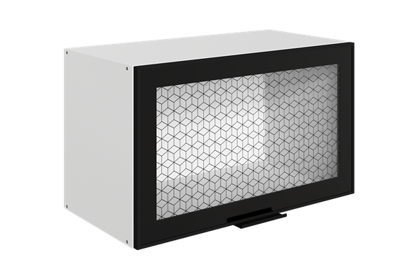 Навесной шкаф Стоун L600 Н360 (1 дв. рам.) в Перми - изображение