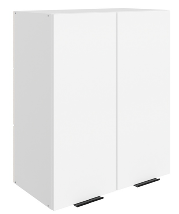 Кухонный шкаф Стоун L600 Н720 (2 дв. гл.) (белый/джелато софттач) в Перми - изображение