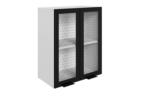 Навесной кухонный шкаф Стоун L600 Н720 (2 дв. рам.) в Перми - изображение