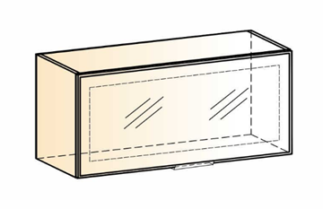 Шкаф на кухню Стоун L800 Н360 (1 дв. рам.) в Перми - предосмотр 1