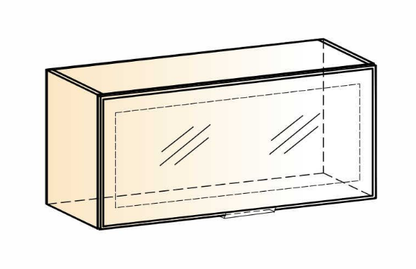 Шкаф на кухню Стоун L800 Н360 (1 дв. рам.) в Перми - изображение 1