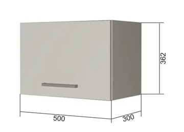 Навесной кухонный шкаф В350, МДФ Софт бирюза/Антрацит в Березниках