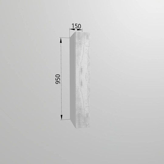 Навесной кухонный шкаф В9 15, Бетон пайн/Белый в Перми - изображение 1