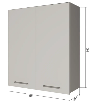 Шкаф на кухню В9 80, Бетон пайн/Белый в Перми - изображение
