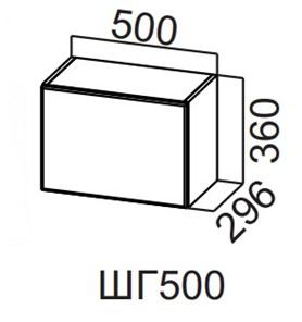 Настенный шкаф Вельвет ШГ500/360 в Перми