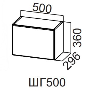 Настенный шкаф Вельвет ШГ500/360 в Перми - изображение