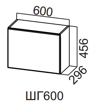 Навесной шкаф Вельвет ШГ600/456 в Перми - изображение