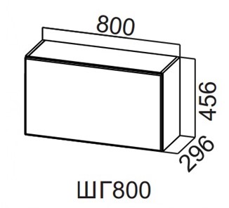 Кухонный навесной шкаф Вельвет ШГ800/456 в Перми
