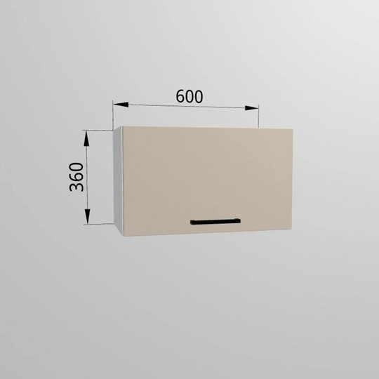 Шкаф настенный ВГ 60, Сатин/Белый в Перми - изображение 1