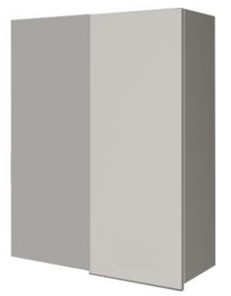 Кухонный навесной шкаф ВУП 960 Белое гладкое Ламарти/Антрацит в Перми - предосмотр