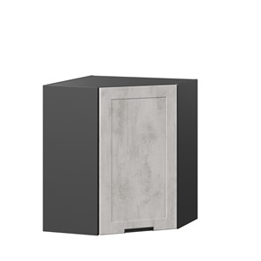 Угловой шкаф на кухню 600 Джамис ЛД 296.610.000.074, Чёрный/Белый камень в Перми - предосмотр