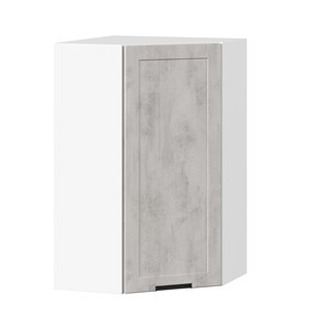 Кухонный угловой шкаф 600 высокий Джамис ЛД 296.620.000.033, Белый/Белый камень в Перми - предосмотр