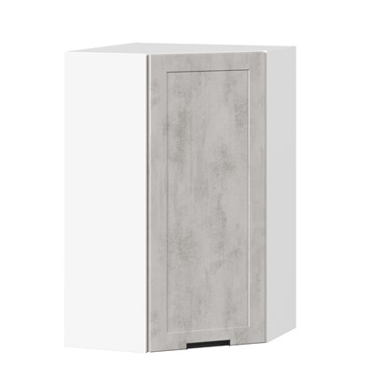 Кухонный угловой шкаф 600 высокий Джамис ЛД 296.620.000.033, Белый/Белый камень в Перми - изображение
