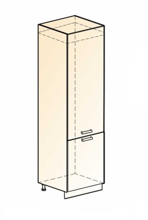 Шкаф-пенал под холодильник Бостон L600 (2 дв. гл.) в Перми - изображение