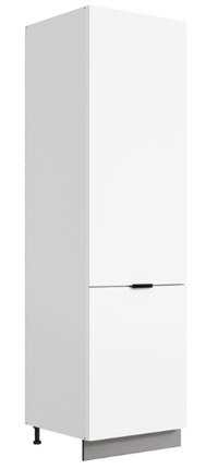 Шкаф-пенал Стоун 2 L600 (2 дв.гл.) (белый/джелато софттач) в Перми - изображение